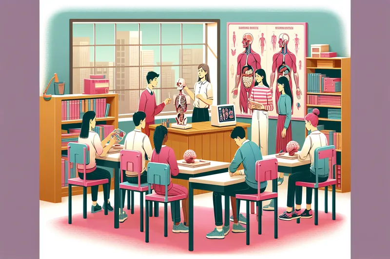 Éducation sexuelle avec modèle 3D du clitoris en classe - outil pédagogique pour les cours de SVT