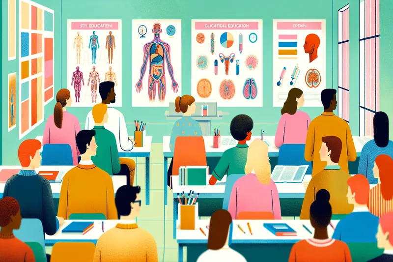 &Eacute;ducation sexuelle moderne - illustration p&eacute;dagogique sur l'anatomie f&eacute;minine