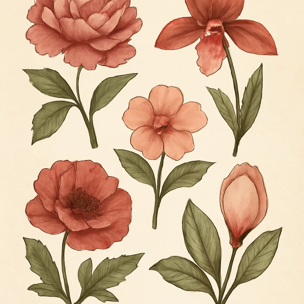 Illustration éditoriale botanique — Clitoris-moi.ch